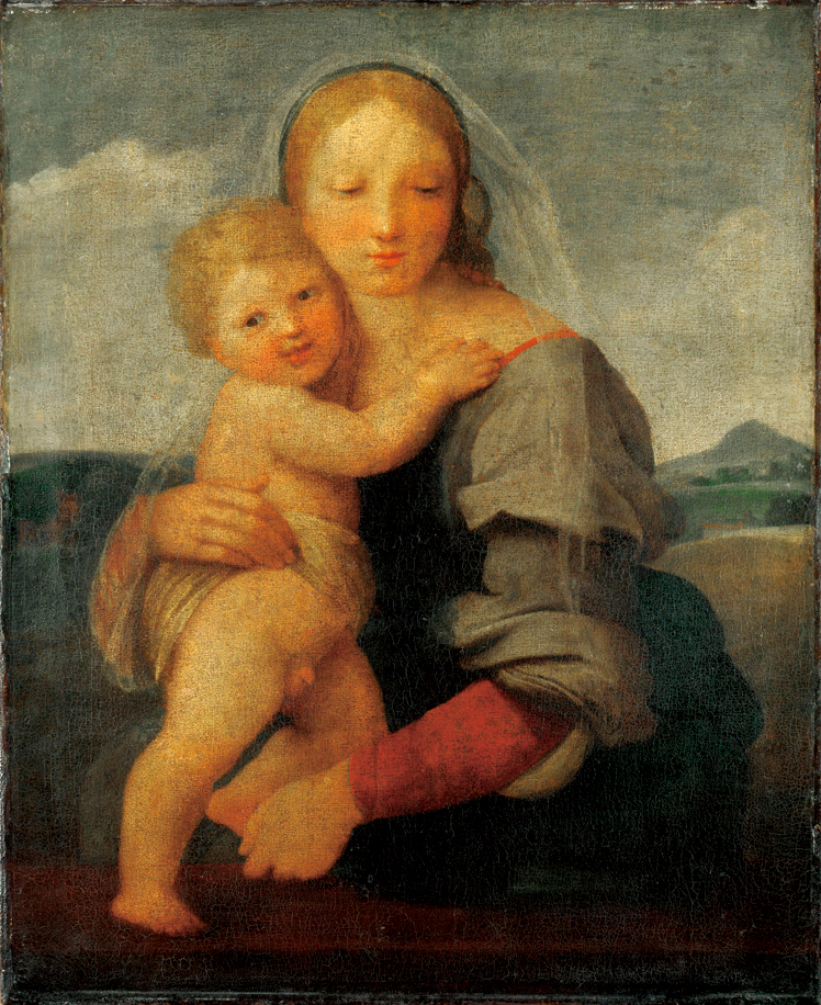   拉斐尔·桑西  Raffaello Santi—圣母子 (6)